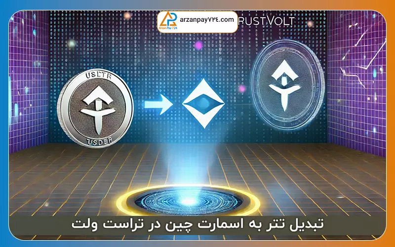 تبدیل تتر به اسمارت چین در تراست ولت